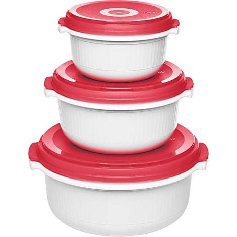 Emsa Micro Family Mikrowelle Starterset Rot 3-tlg.