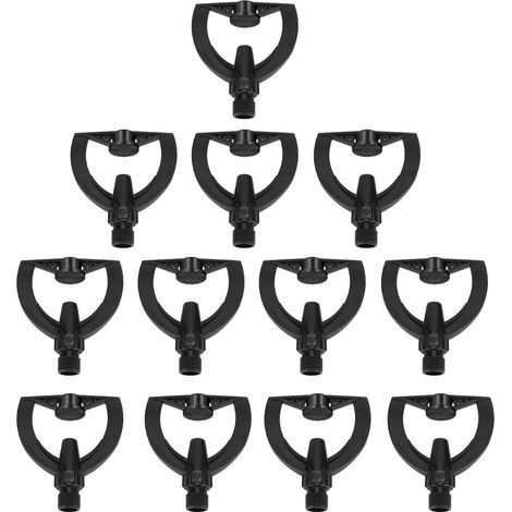 12 buses d'arrosage miniatures en plastique G1/2 pouce pour jardin et pelouse (12 pièces) (1/4)