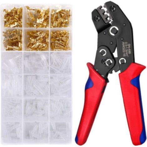 JSSEVN - Crimping tool, terminal pliers, ferrule crimping tool, wire crimping tool set, hand tool set, terminals, clamping kit (1/5)