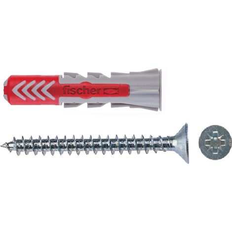 Fischer - Tassello con vite testa svasata piana e impronta - ø6 mm x 30 mm (lunghezza fissaggio)