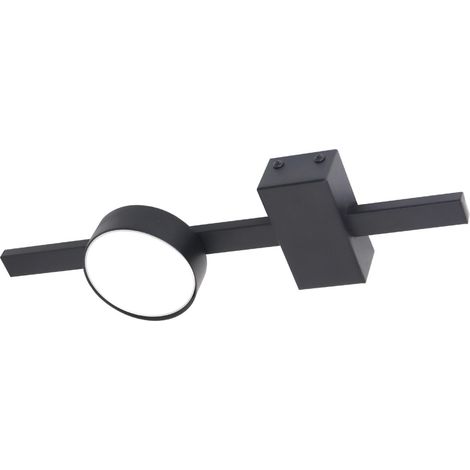 Faretto soffitto nero rotondo barra GX53 10W Polux (1/5)