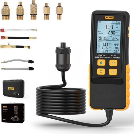 AUTOOL PT610 Gasoline Compressiometer Engine Compression Tester 0-426PSI 029bar, Compatible with All Cars Trucks and Motorcycles, Cylinder Leak Tester, Compressiometer Kit Kit (1/5)