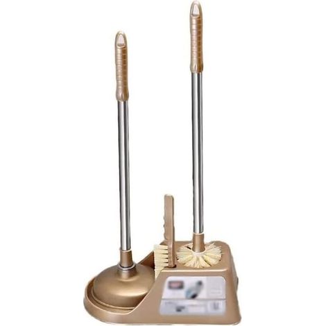 Brosse WC avec support, Brosse WC et support, Ensemble brosse WC et support, Ventouse WC et brosse WC combinés-AquaForge (1/5)