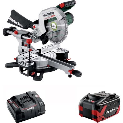 Metabo KGS 18 LTX BL 254mm 10 Inch Brushless Mitre Saw 18V 8ah Battery + Charger (1/5)