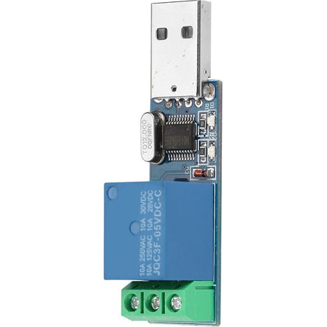 Module relais USB MCU PC Interrupteur de commande intelligent USB à verrouillage automatique (1/5)