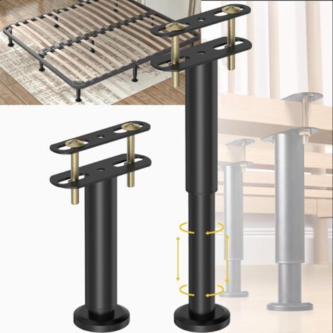 2 Pieces Furniture Legs, Adjustable Furniture Legs 18-34cm, Metal Table Legs Metal Fixing Support Legs for Furniture Table Chair Desk Kitchen Cabinet Sofa (1/5)