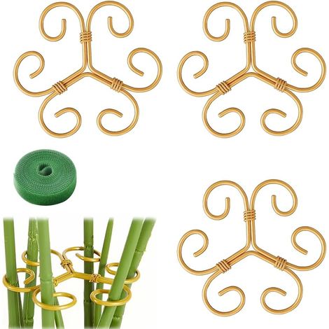 Stück Metall-Pflanzenstützen, stabile Kletterpflanzenclips zur Stabilisierung und Unterstützung der Blätter, Zimmerpflanzenclips für Blumen, Hortensien und Tomaten (1/5)