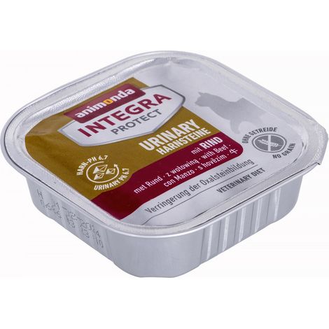 Animonda Integra Protect: Comida húmeda para gatos con carne de res, 100 g - protección del tracto urinario (1/2)