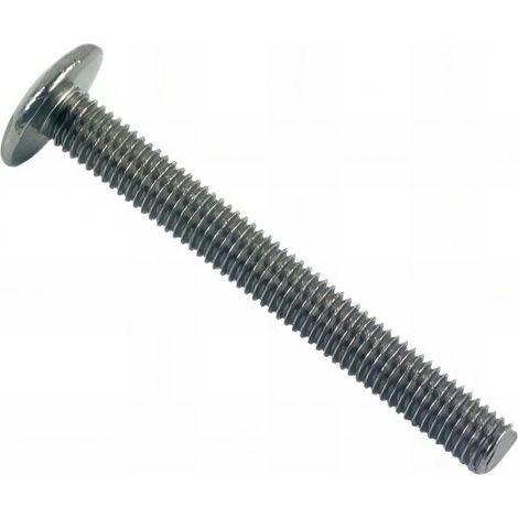 Vis poêlier tête ronde large Fendue 8 x 40 mm INOX A2 - Boite de 100 pcs - Fixtout VRL08040A2