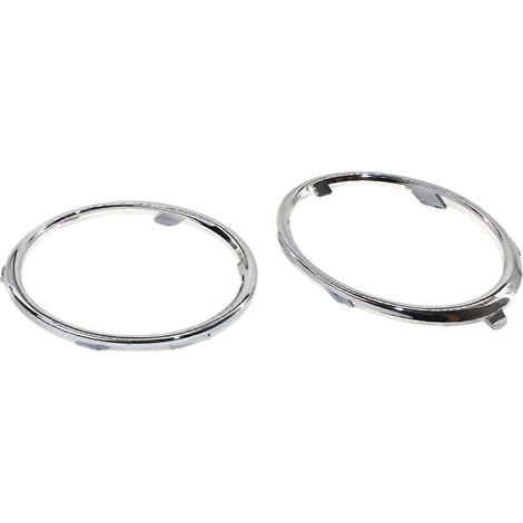 Enjoliveurs chromés pour feux antibrouillard avant de voiture Audi A4 B8 (2009-2012) - Argent (1/5)