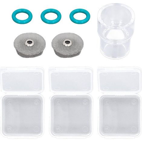 Ensemble De Joints Toriques De Torche De Soudage, 6 Pièces De Torche De Soudage, Joint Torique Vert, Filtre, Ensemble De Tasses en Verre De Remplacement pour WP9 20 25 17 18 26 (1/5)