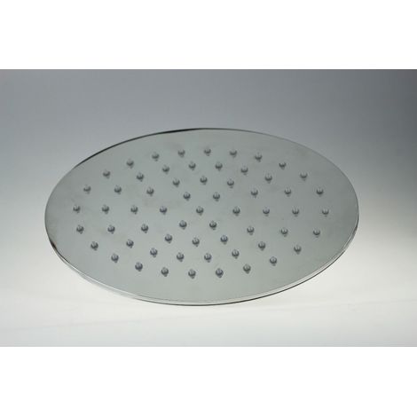 Lineabeta - Soffione doccia ovale in ottone cromato 23x16 cm