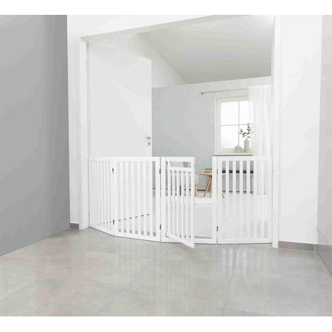 Barra con puerta - 60 / 160 x 81 cm - Blanco - Para perro (1/5)