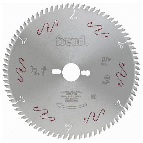 Cuchilla fina para paneles de madera/composite FREUD - Ø250 2,5/1,8 AL30 Z80 BA - F03FS04957 -LU2D 0700