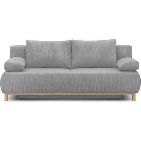 Mika Schlafsofa Grau mit Stauraum
