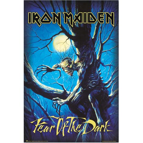 Grupo Erik Poster Iron Maiden Fear of the Dark - Laminas decorativas 61x91,5cm a todo color  Posters para pared ideal decoración habitación