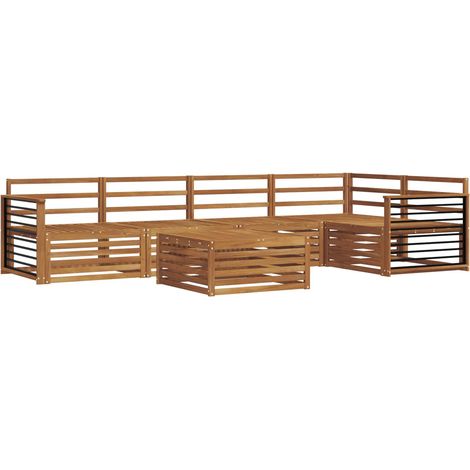 Set di divani da esterno 6 pcs Naturale vidaXL (1/5)