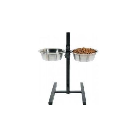 Zolux Futterstation für Hunde Edelstahl verstellbar 1,5L