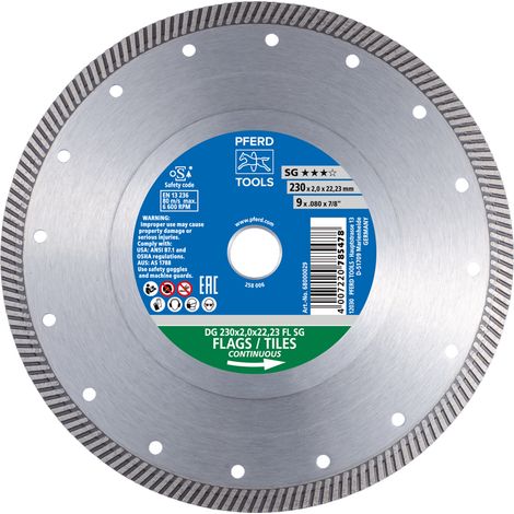 PFERD Trennscheibe DG 230 x 2,0 x 22,23 FL SG Diamond Tools Bauindustrie (1/5)