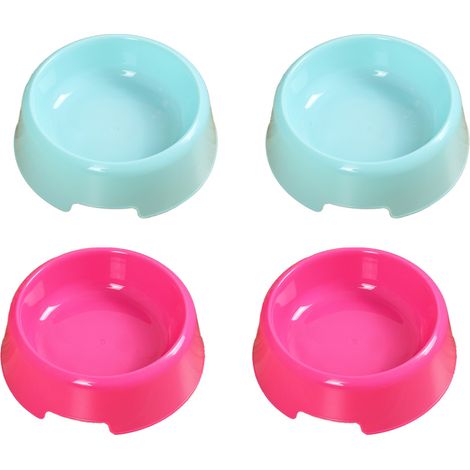 Gamelles pour chat et chien, gamelles en plastique pour chat et chien, lot de 4. (1/5)