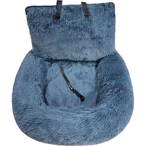 Tapis De Siège De Voiture En Coton Pour Chien – Siège De Voiture Portable Pour Animal De Compagnie, Grande Console De Siège De Voiture Pour Chien – Lit De Siège De Voiture Amovible En Peluche Douce, L (1/5)