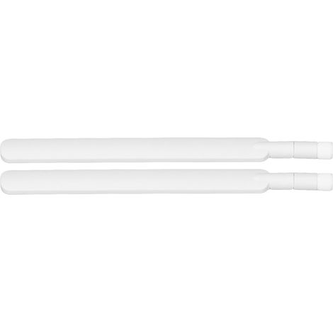 Antenne 4G LTE omnidirectionnelle 2 pièces, gain élevé transmission de données, SMA mâle pliable bâton de colle blanc (1/5)