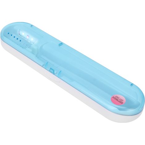Stérilisateur UV Portable pour Brosses à Dents, Désinfecteur à LED UVC Voyage et Maison, Équipement Pro Bleu (1/5)