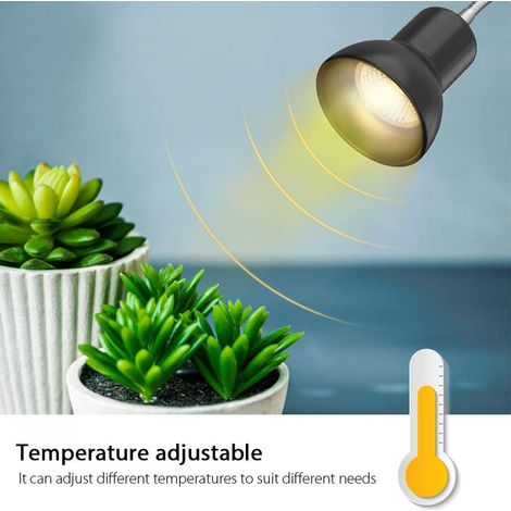 Lampe chauffante pour tortues et reptiles, 25 W / 50 W, lampe chauffante UV, émetteur de chaleur UVA + UVB, accessoires pour aquarium (tortues, lézards, serpents, araignées, amphibiens)