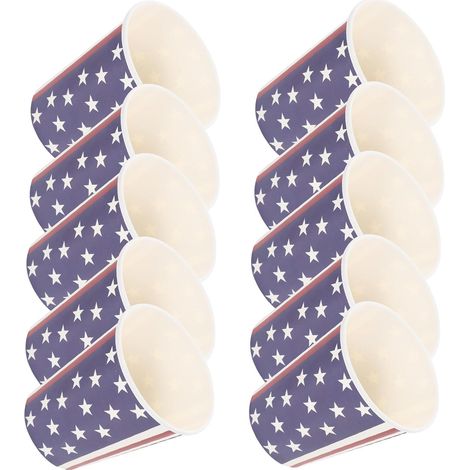 Gobelets en Papier Jetables pour Boire Lors de Célébrations Patriotiques Lot de 24 Motif Drapeau Américain pour Fête D'indépendance (1/5)