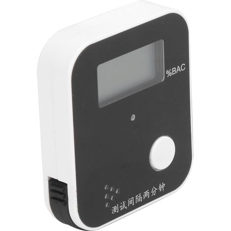 Testeur d'alcoolémie JCW-010 portable OTG avec pilote intégré, détecteur d'ivresse au vin, analyseur noir (1/5)