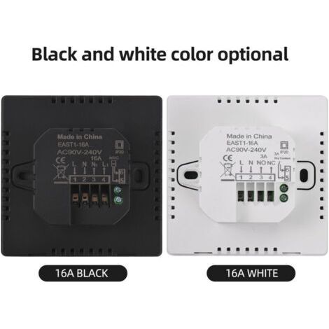QORVA Smart-Home-Thermostat, wöchentlich programmierbar, digital, manueller/automatischer Modus, LCD-Display, Temperaturregler, intelligente elektrische Heizung (1/5)