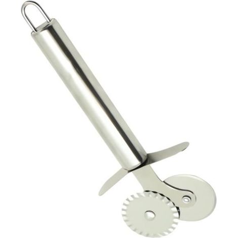 Roulette à Pâtisserie - Non spécifié - Double Lame - 2 Têtes Coupantes - 4,1 cm de diamètre - 18 cm de longueur (1/4)
