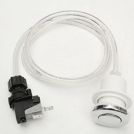 Interrupteur à bouton-poussoir marche/arrêt 16a pour kit de tuyauterie de spa/baignoire Air Bu (1/3)