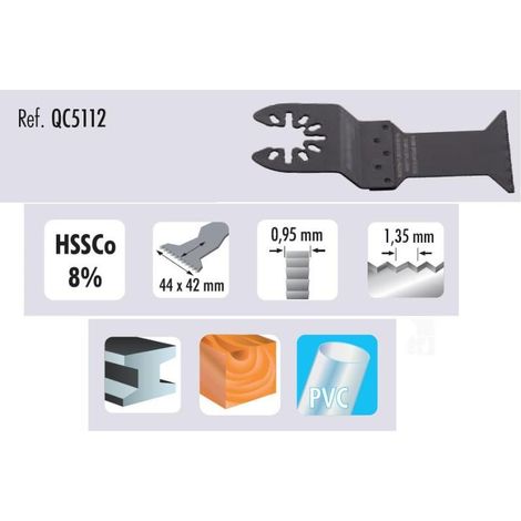 DUVER hoja de sierra oscilante 44x42 mm qc5112 , 