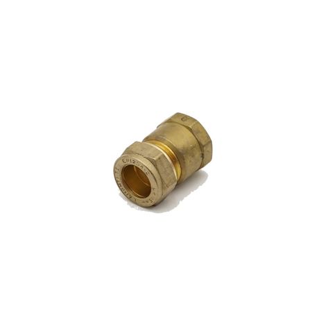 PrimaPlus Brass Compression Adaptor 15mm x 1/2" - Pack of 10 (1/3)