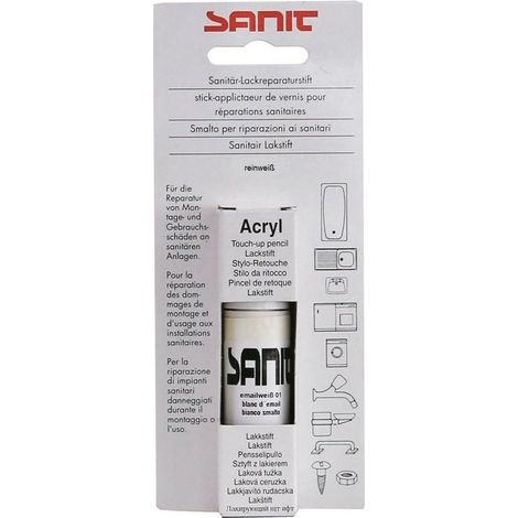Sanit Lackreparaturstift Reinweiß, 3144