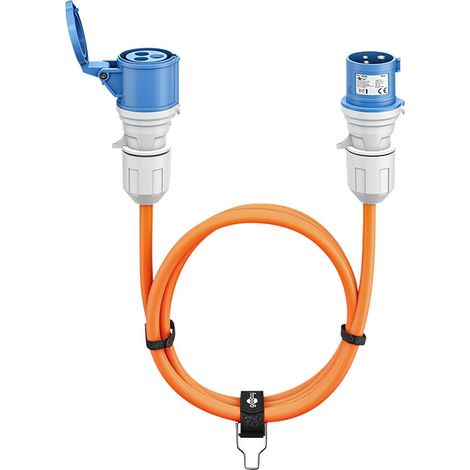 Goobay Prolunga CEE arancione 5 metri