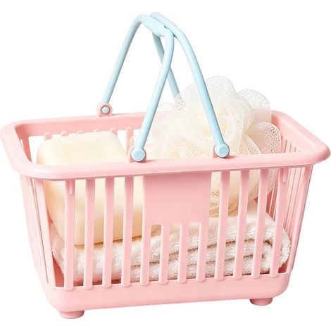 Petit Panier De Courses Bac de rangement avec poignées Panier de Bureau pour la Maison, la Cuisine, Salle de bains, les, les, le Bureau, le Dortoir, Courses, Pique-niques, Garde-manger (1/5)