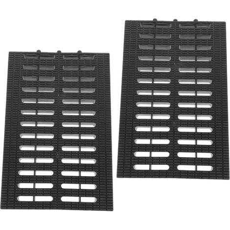 2 grilles de caniveau en plastique remplaçables accessoires
