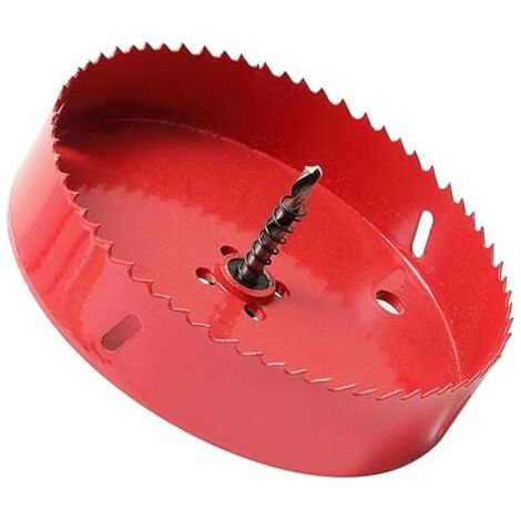 Scie-cloche bimétallique M42 avec damètre de coupe : 165 mm, pour couper le bois, le plastique, les cloisons sèches, les plaques de plâtre et les tôles métalliques souples (1/5)