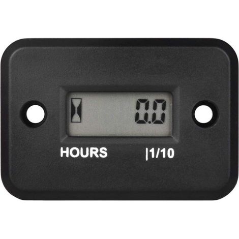 Compteur d'heures inductif numérique,pour l'entretien,conception étanche pour tondeuse à gazon,tronçonneuse,moto,souffleuse à neige (1/4)