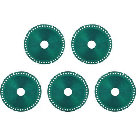 JSSEVN - Multifunctional cutting saw blade, 5 pieces, OD100mm ID20mm, green angle grinder disc for glass (1/5)