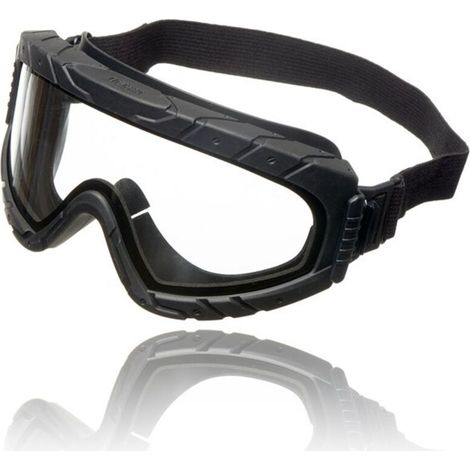 Lunettes de protection anti-buée et anti-poussière – Oculaire en polycarbonate incassable – Protection UV 99,9% – Pour chantier et laboratoire – Drager (1/5)