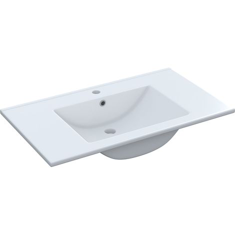 Mobiletto Bagno Sospeso Mobile Legno Con 2 Ante Ripiani e Vani Aperti Lavabo In Ceramica Con Specchio E Led Design Moderno Nordico La Brea 80 x 45 x 64 Cm Rovere - Misura: Mobile Lavabo e Specchio
