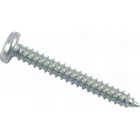 Vis à tôle tête cylindrique Fendue 4.8 x 19 mm Zinguée - Boite de 500 pcs - Fixtout VTCF1019002B