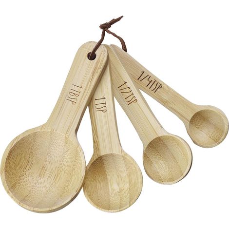 Westmark Woody, set 4 cucchiaio dosatore in bambù