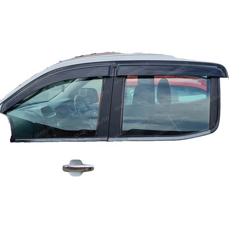 Visera para ventana y protector de capó, fácil instalación, protección de pintura, visera para ventana (1/2)
