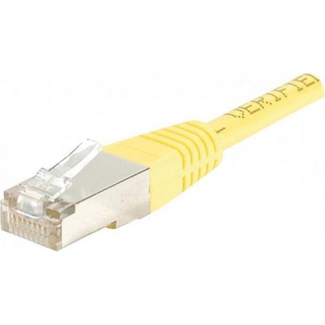 Cordon RJ45 F/UTP CAT 6 Jaune - 0,50m