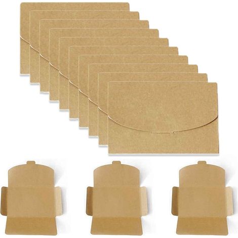 30 Piècves Papier Kraft Cartes, Carte Mariage Papier, Enveloppes En Papier Kraft, Enveloppes Idéales, Cartes Kraft Vierges, Pour Lettres, Carton D’Invitation, Carte D’Anniversaire(16 10.5cm) (1/5)