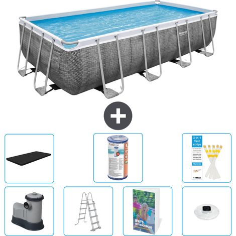 Bestway Bestway Power Steel Rectangulaire - 549x274x122 cm - 8-pièces  S622 (1/3)